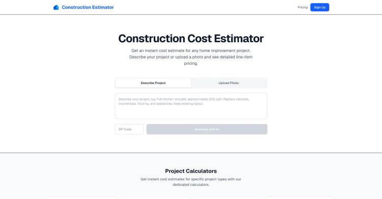 Construction Estimator featured image Construction Estimator featured image