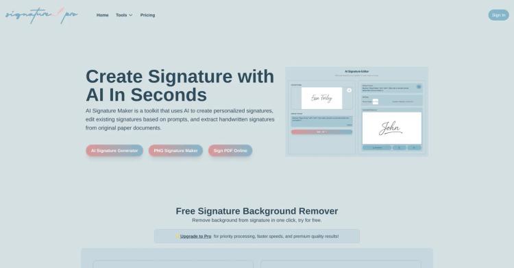 AI Signature Generator Pro featured image AI Signature Generator Pro featured image