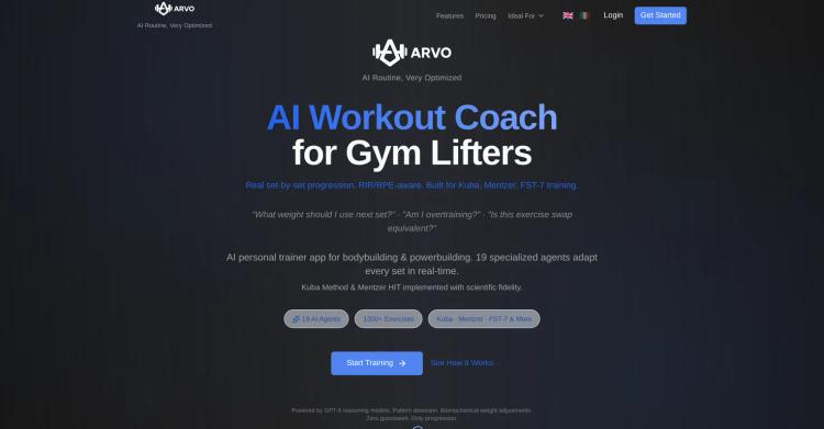 Arvo - AI Personal Trainer featured image Arvo - AI Personal Trainer featured image