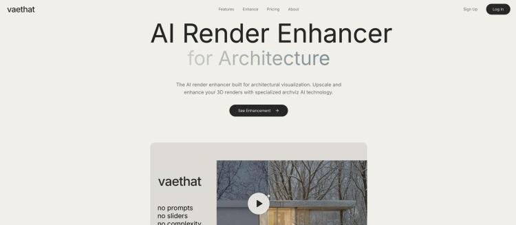 Vaethat - AI Render Enhancer for Architecture Renders featured image Vaethat - AI Render Enhancer for Architecture Renders featured image