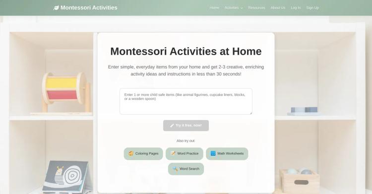 Montessori Activities at Home featured image Montessori Activities at Home featured image
