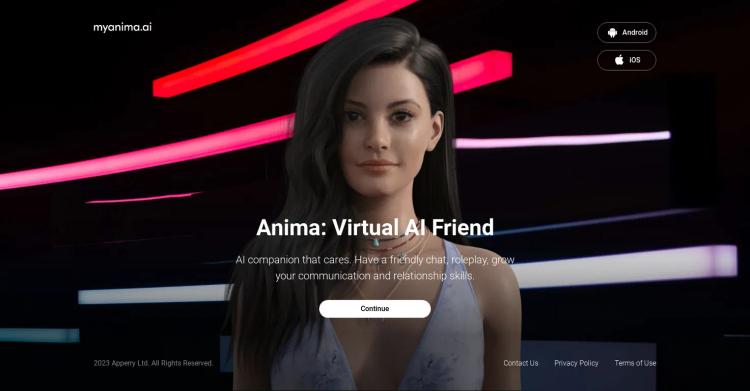 MyAnima AI Companion featured image MyAnima AI Companion featured image