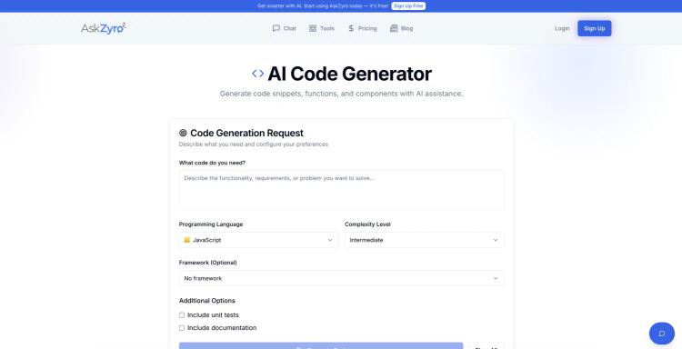 AskZyro | AI Code Generator featured image AskZyro | AI Code Generator featured image