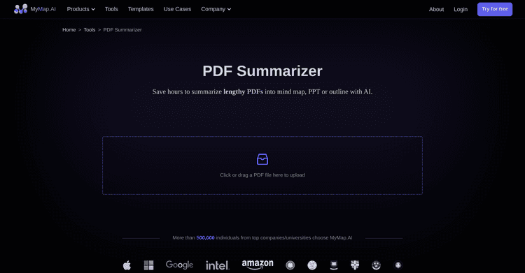 MyMap AI PDF Summarizer featured image MyMap AI PDF Summarizer featured image