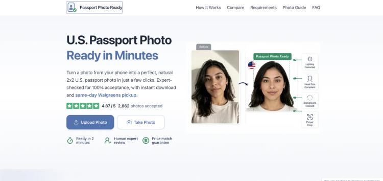 Passport Photo Ready.com featured image Passport Photo Ready.com featured image