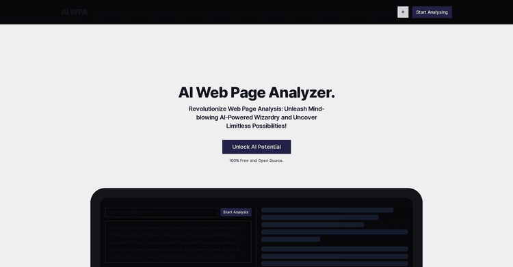 AI Web Page Analyzer featured image AI Web Page Analyzer featured image