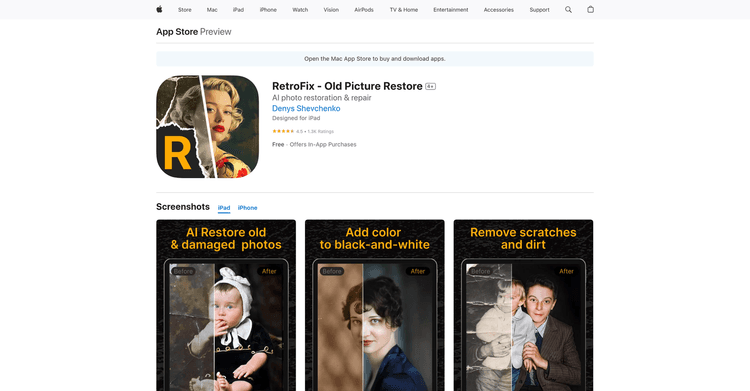 RetroFix - Old Picture Restore featured image RetroFix - Old Picture Restore featured image