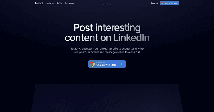 Teract LinkedIn AI Extension featured image Teract LinkedIn AI Extension featured image
