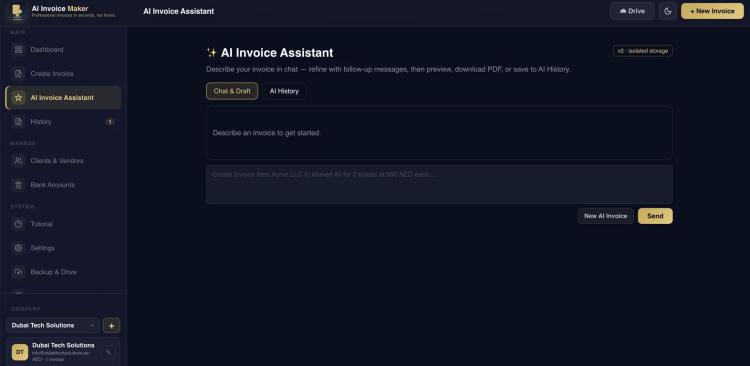 AI Invoice Maker featured image AI Invoice Maker featured image