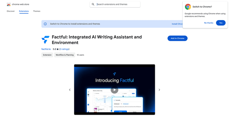 Factful: Integrated AI Writing Assistant featured image Factful: Integrated AI Writing Assistant featured image