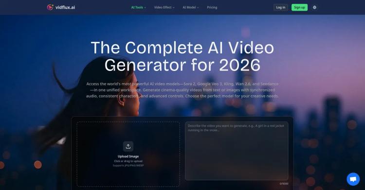 VidFlux AI | AI Video Generator featured image VidFlux AI | AI Video Generator featured image