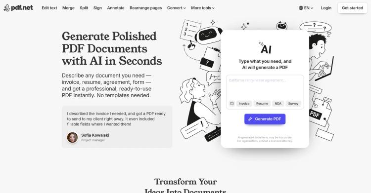 PDF Generator by PDF.net featured image PDF Generator by PDF.net featured image