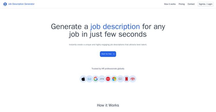 JobDescriptionGenerator featured image JobDescriptionGenerator featured image