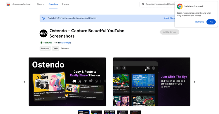 Ostendo Capture Beautiful YouTube Screenshots featured image Ostendo Capture Beautiful YouTube Screenshots featured image