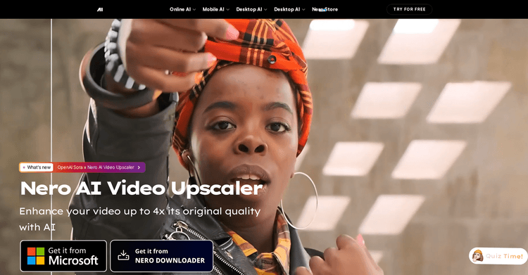 Nero AI Video Upscaler featured image Nero AI Video Upscaler featured image