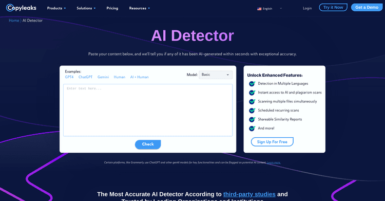 Copyleaks - AI content detector featured image Copyleaks - AI content detector featured image