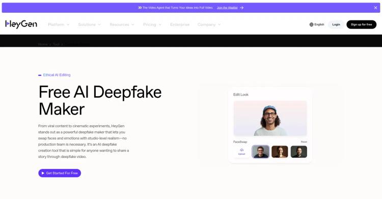 HeyGen AI Deepfake Maker featured image HeyGen AI Deepfake Maker featured image