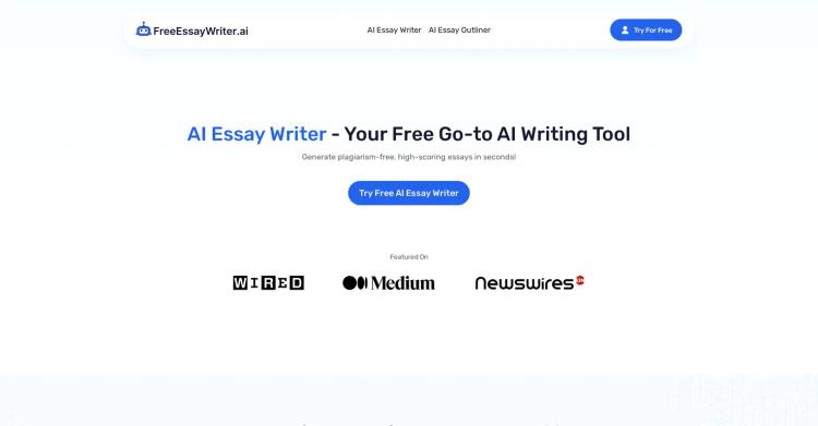 Free AI Essay Writer featured image Free AI Essay Writer featured image