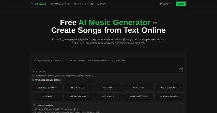 Free AI Music Generator featured image Free AI Music Generator featured image