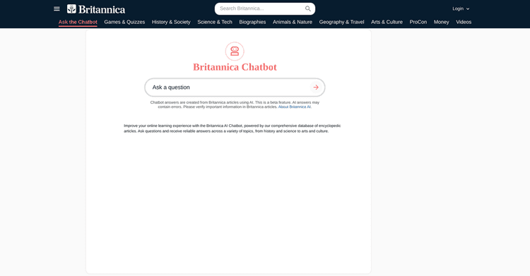 Britannica AI Chatbot featured image Britannica AI Chatbot featured image