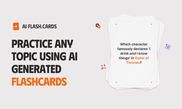 AI Flashcards Generator featured image AI Flashcards Generator featured image