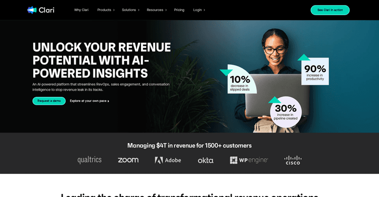 Clari Revenue Platform featured image Clari Revenue Platform featured image