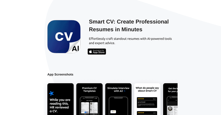 Smart CV: Resume Maker featured image Smart CV: Resume Maker featured image