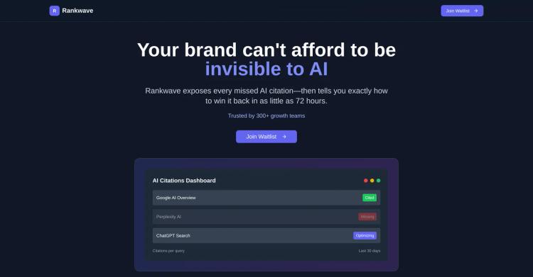 Rankwave – Boost Your Brand’s Visibility in AI An... featured image Rankwave – Boost Your Brand’s Visibility in AI An... featured image