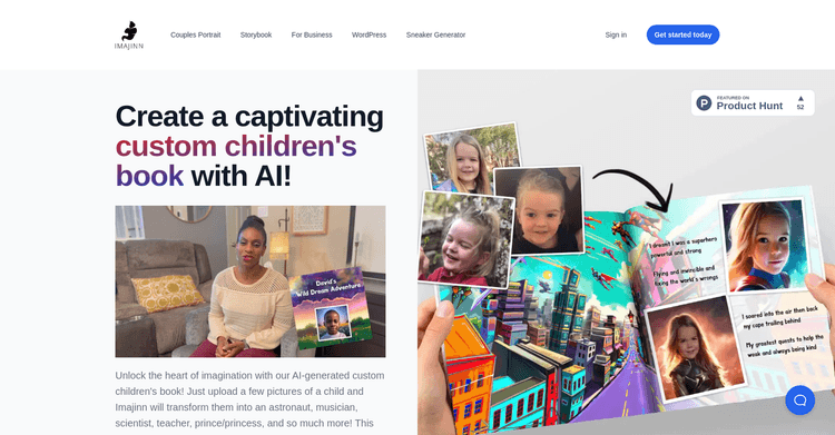 Imajinn AI Children's Book featured image Imajinn AI Children's Book featured image