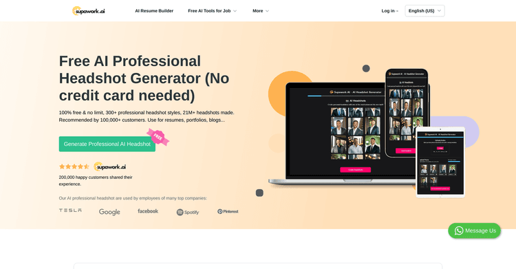 100% Free AI Headshot Generator | Supawork AI (no sig... featured image 100% Free AI Headshot Generator | Supawork AI (no sig... featured image