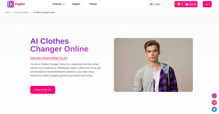 ImgKits AI Clothes Changer featured image ImgKits AI Clothes Changer featured image