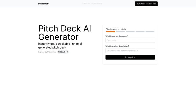 AI Pitch Deck Generator featured image AI Pitch Deck Generator featured image