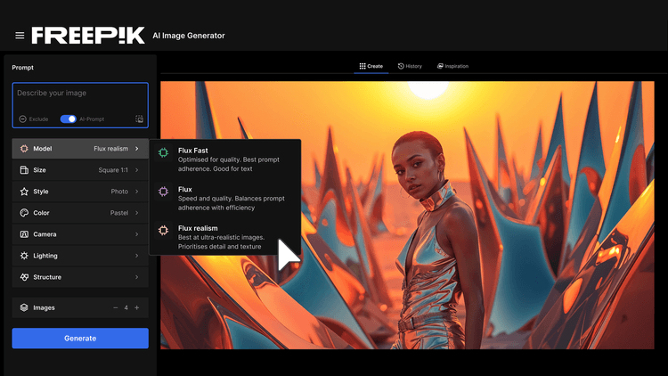 Freepik AI Image Generator featured image Freepik AI Image Generator featured image