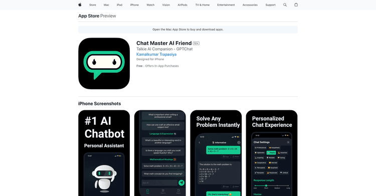 Chat Master AI Friend featured image Chat Master AI Friend featured image