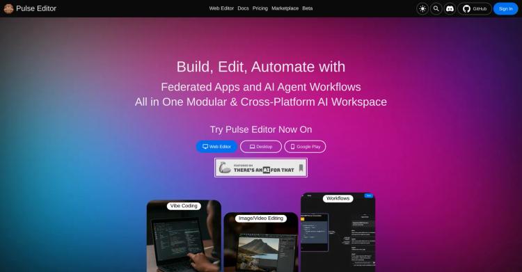Pulse Editor: Vibe Code & Automate featured image Pulse Editor: Vibe Code & Automate featured image
