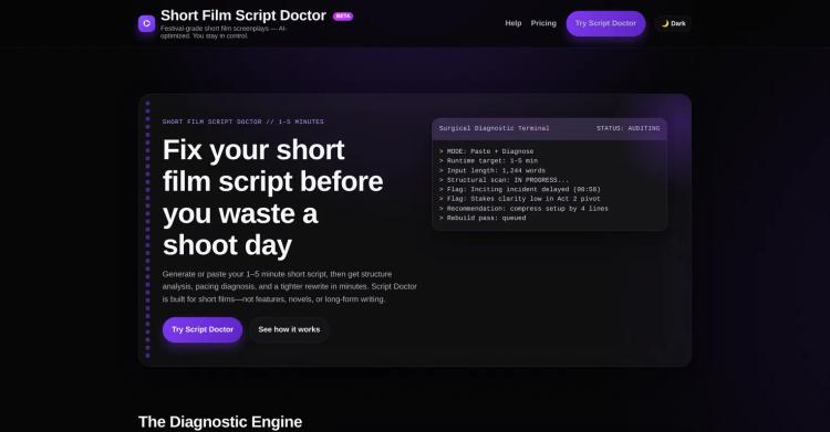 Short Film Script Doctor featured image Short Film Script Doctor featured image