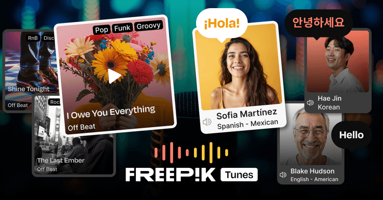 Freepik AI Voice Generator featured image Freepik AI Voice Generator featured image