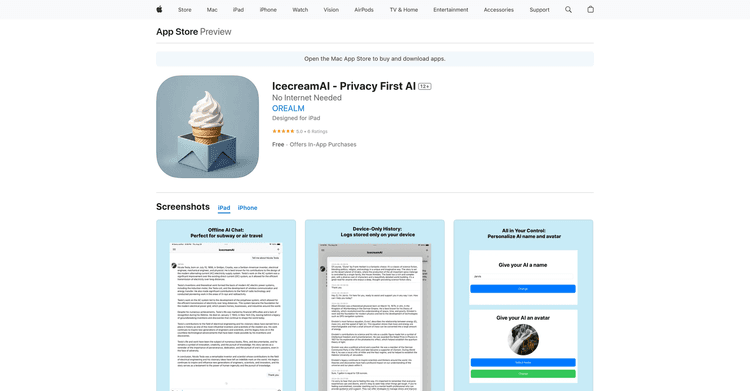 IcecreamAI - Privacy First AI featured image IcecreamAI - Privacy First AI featured image