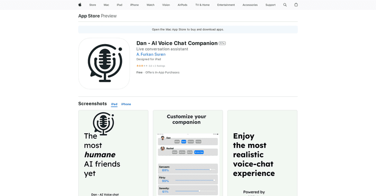 Dan - AI Voice Chat Companion featured image Dan - AI Voice Chat Companion featured image