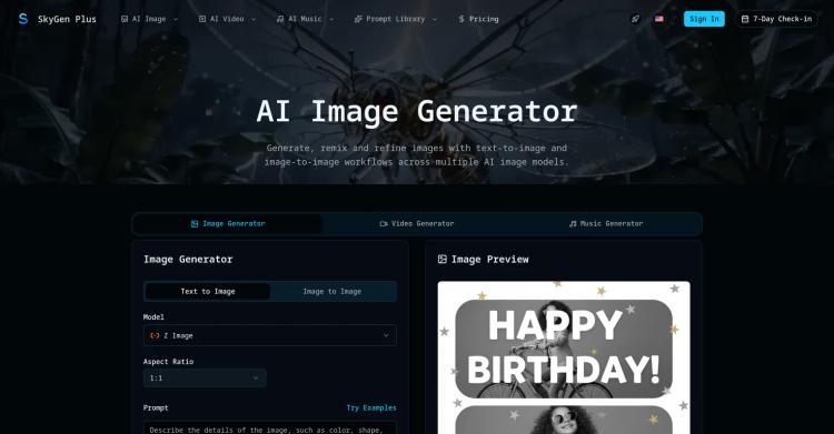 SkyGen Plus | AI Image Generator featured image SkyGen Plus | AI Image Generator featured image