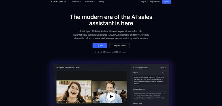 Scratchpad AI Sales Assistant featured image Scratchpad AI Sales Assistant featured image