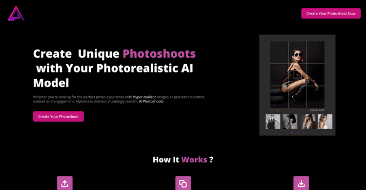 AI Photoshoot - Aiphoria.io featured image AI Photoshoot - Aiphoria.io featured image