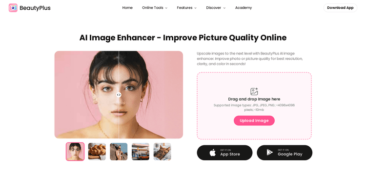 BeautyPlus AI Image Enhancer featured image BeautyPlus AI Image Enhancer featured image