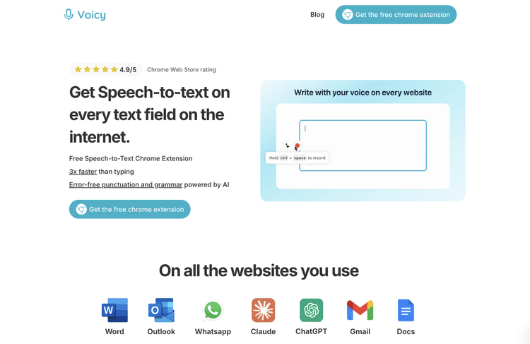 Voicy Speech to Text featured image Voicy Speech to Text featured image