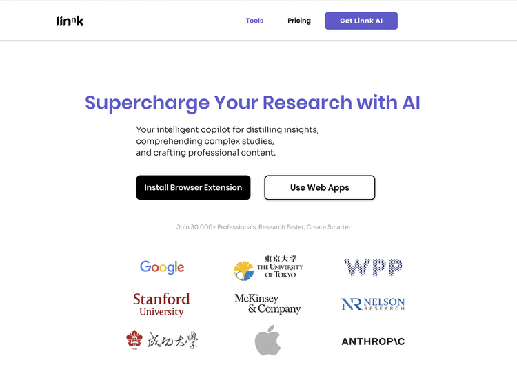 Linnk AI: Research Assistant, Summarizer, Translator featured image Linnk AI: Research Assistant, Summarizer, Translator featured image