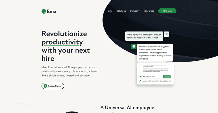 Ema - Universal AI Employee featured image Ema - Universal AI Employee featured image