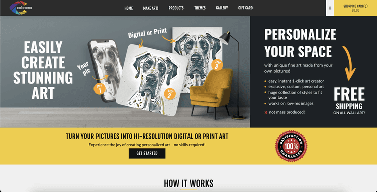 Coloromo AI Art Generator featured image Coloromo AI Art Generator featured image