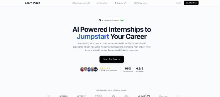 Learn Place AI Powered Internships featured image Learn Place AI Powered Internships featured image
