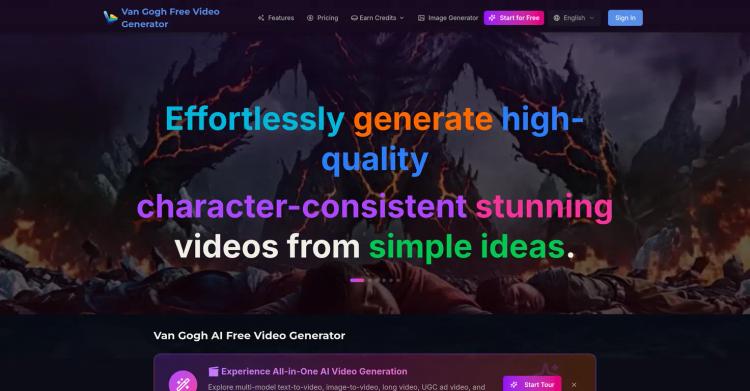 Van Gogh AI Video Generator featured image Van Gogh AI Video Generator featured image