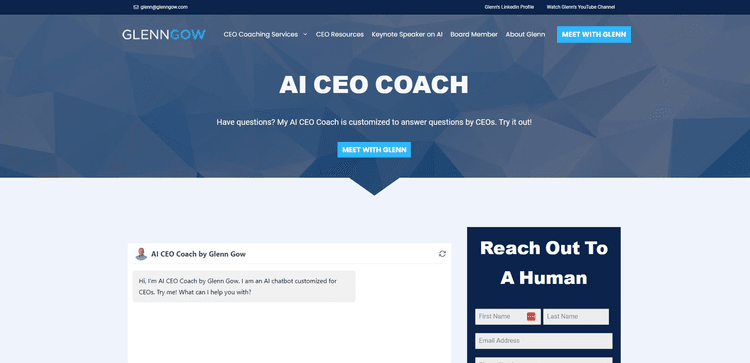 AI CEO Coach by Glenn Gow featured image AI CEO Coach by Glenn Gow featured image
